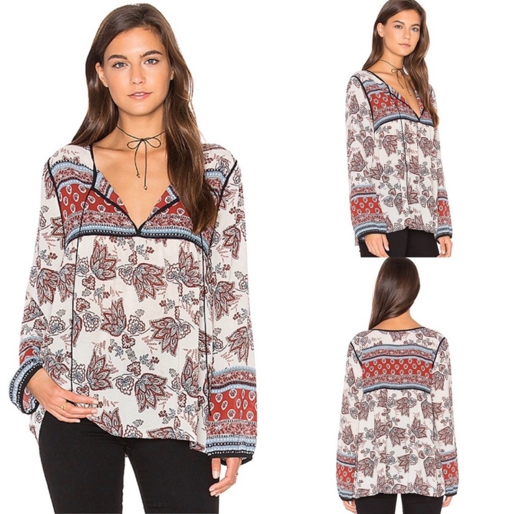NWT Sanctuary Belle Boho Peasant Top Large